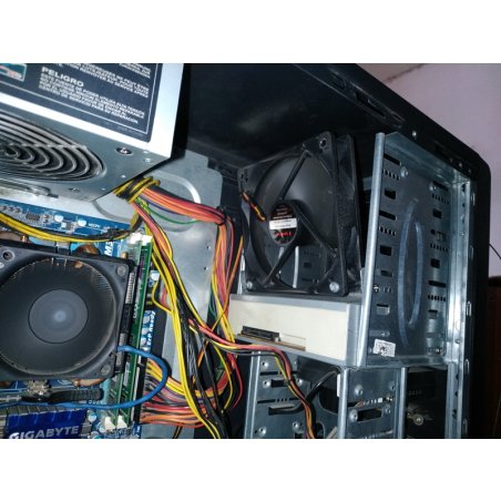 Вентилятор для корпуса Gembird FANCASE3/BALL черный, 120 мм, 2000 об/мин, 38 дБ, 3 pin