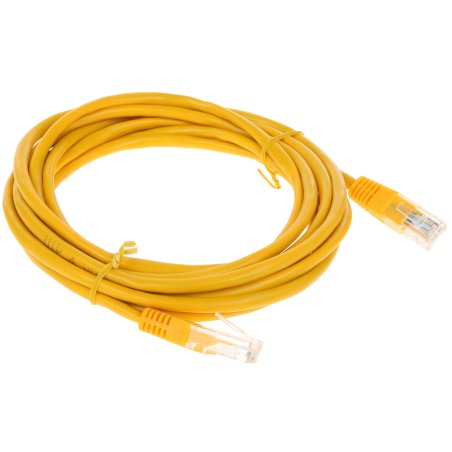 Патч-корд UTP Cablexpert кат.5e, 3м, литой, многожильный, желтый