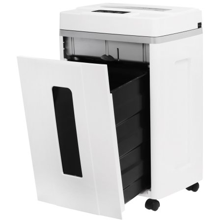 Шредер Office Kit S200TSCD 0,8x1 белый (секр.P-7) фрагменты 6лист. 25лтр. скобы пл.карты CD