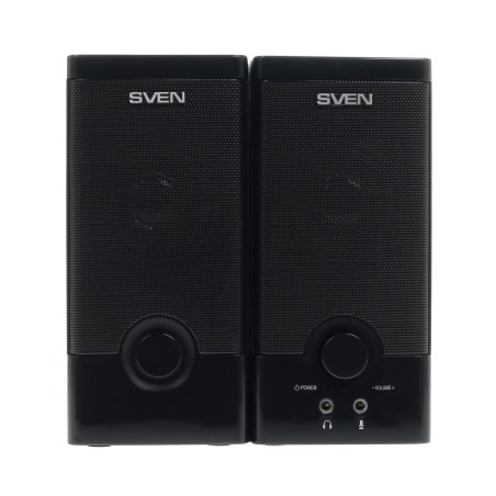 Колонки Sven SPS-603 черный USB-порт ПК, ноутбука или адаптер 5V DC