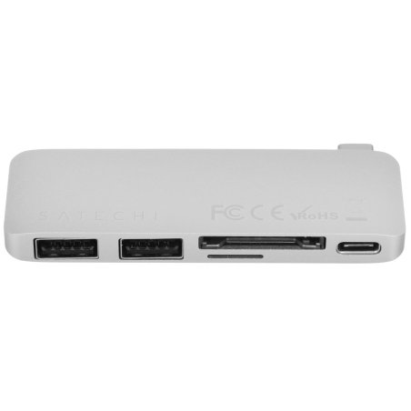 Док-станция Satechi Pro Hub Mini (2xUSB 3.0, USB Type-C, USB Type-C 4, RJ-45, Mini jack), Серый космос ST-UCPHMIM