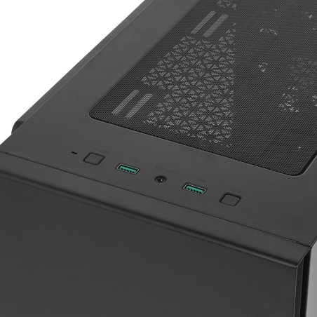 Компьютерный корпус Deepcool MACUBE 110 BK без БП, боковое окно (закаленное стекло), черный, mATX