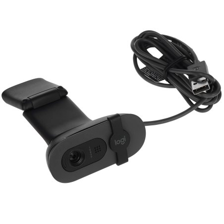 Веб-камера Logitech Webcam Brio 100, 1920x1080, GRAPHITE, защитная шторка, 960-001585