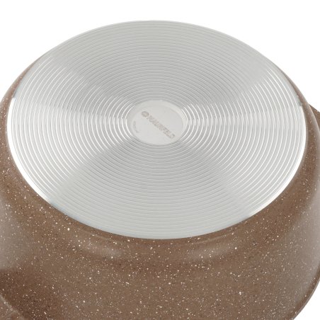 Кастрюля Maunfeld CARMEL MF24CRM01CR, 24 см, 4 л из литого алюминия со стеклянной крышкой