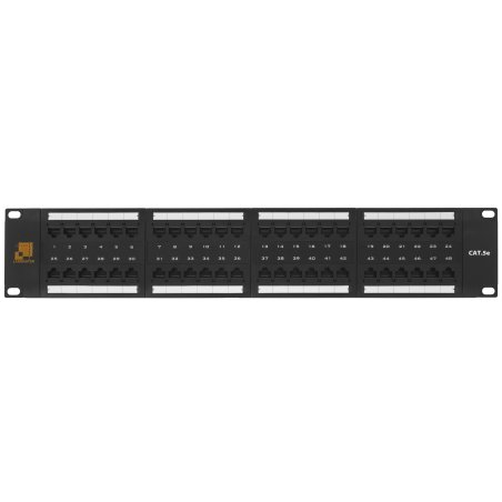 Патч-панель Lanmaster LAN-PPL48U5E 19" 2U 48xRJ45 кат.5e UTP
