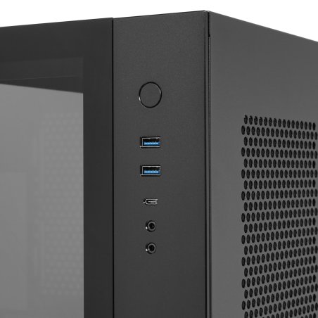 Компьютерный корпус Raijintek PAEAN PREMIUM 0R20B00208, черный, Aluminum, ATX/MICRO ATX/MINI-ITX, USB 3.0x2, Type Cx1, HD Audiox1