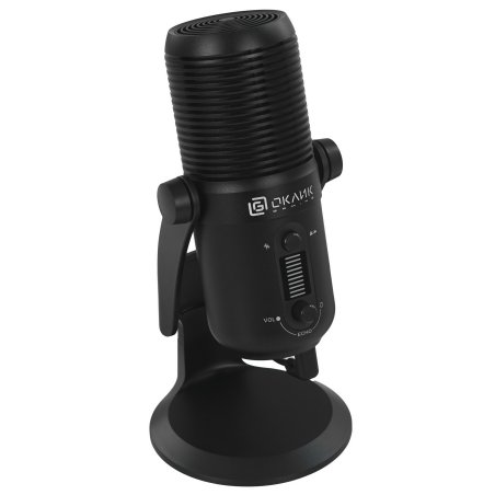 Микрофон проводной Оклик SM-400G 2м черный
