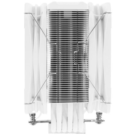 Кулер для процессора PCCooler PALADIN 400 WH (200W, 4-pin PWM, 157мм, Al/Cu, 4x6мм, 1x130мм, 76.85CFM, 29dBA, 1600RPM, S: 1851/1700/1200/115X, AM5/AM4, белый)