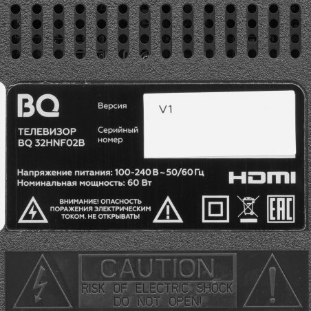 Телевизор BQ 32" 32HNF01B черный HD