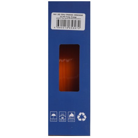 Филамент NVPrint TPU Trans. Orange для 3D печати диаметр 1.75мм длина 165 метров масса 0,5 кг