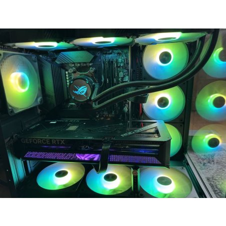 Жидкостная система охлаждения ASUS ROG STRIX LC II 360 ARGb 90RC00F1-M0UAY4 черный 120мм алюминий+медь 37,6db 4-pin