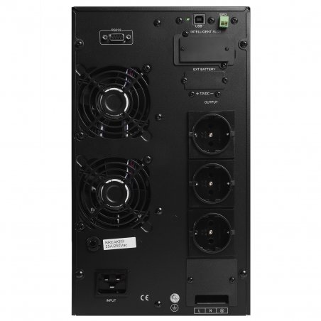 Источник бесперебойного питания Powerman Online 3000VA/2400W, 220V, Tower, Out: 3xShuko, черный*Online3000