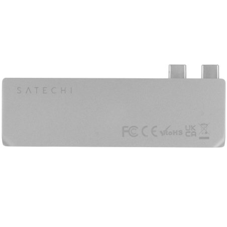 Док-станция Satechi Pro Hub Mini (2xUSB 3.0, USB Type-C, USB Type-C 4, RJ-45, Mini jack), Серый космос ST-UCPHMIM