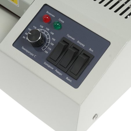 Ламинатор ГЕЛЕОС FGK 230, А4, 2х250 (пленка 60-250мкм), 600 мм/мин, 4 вала, реверс, хол. ламин., регул. темп., металл. корпус, мах толщина 2мм