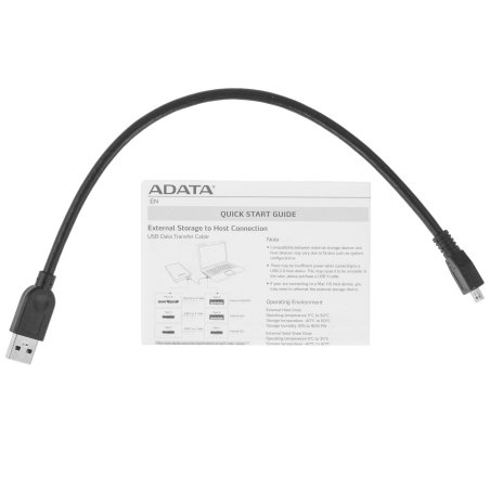 Внешний SSD ADATA SD620, 512 Gb, USB 3.2 Gen 2 Type-A, R/W 520/460, черный