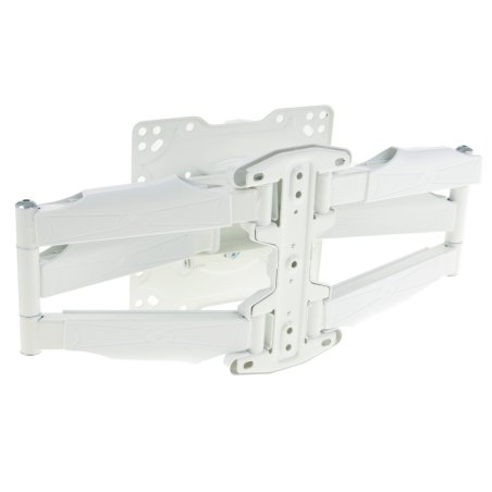 Кронштейн Kromax ATLANTIS-45 для 22"-65" белый Кр. стал. наст. для TV 22"-65", max 45 кг, 5 ст св., нак. +5°-15°, пов. 160°, от ст. 55-470 мм, max VESA 400x400 мм)