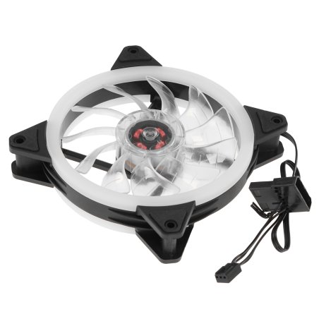 Вентилятор для корпуса Gembird D12025S12L-R черный, 120 мм, 1200 об/мин, 20.5 дБ, 3 pin