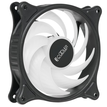 Вентилятор для корпуса PcCooler F3 T120 ARGb 120х120x25 черный 4-pin 21.6дБ (F3-T120BKAM1-GL) Ret