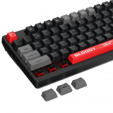 Клавиатура проводная A4Tech Bloody S98 (S98 RED) USB черный/красный