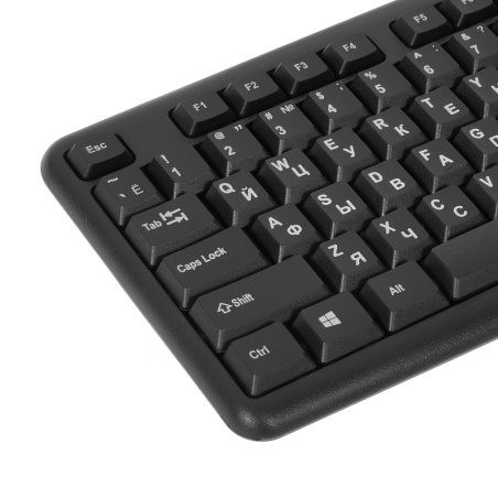 Клавиатура проводная Oklick 180M черный USB