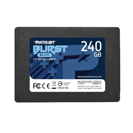 Накопитель SSD Patriot Burst Elite, 240Gb, SATA, 2.5", R/W 450/320