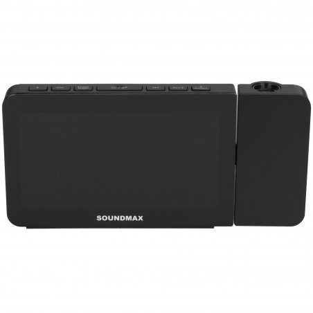 Радиобудильник SoundMax SM-1539(черный с белым)