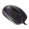 Мышь проводная Oklick 115S черный/красный, 1200 dpi, USB, кнопки - 3