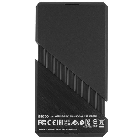 Внешний SSD ADATA SE920, 4TB, USB 4 Type-C, R/W 3800/3700, черный