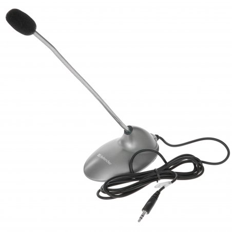 Микрофон компьютерный Defender MIC-111, серый, кабель 1,5 м
