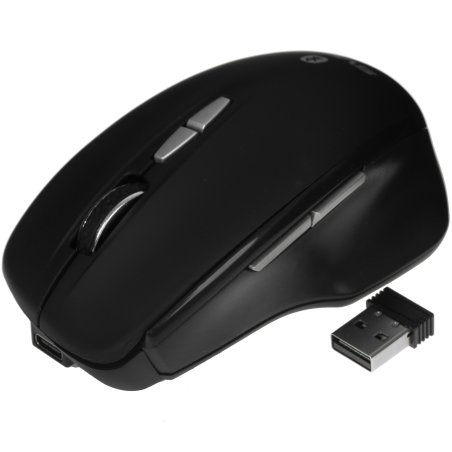 Мышь беспроводная SVEN RX-590SW черный, 1600 dpi, радиоканал, Bluetooth, USB, кнопки - 7