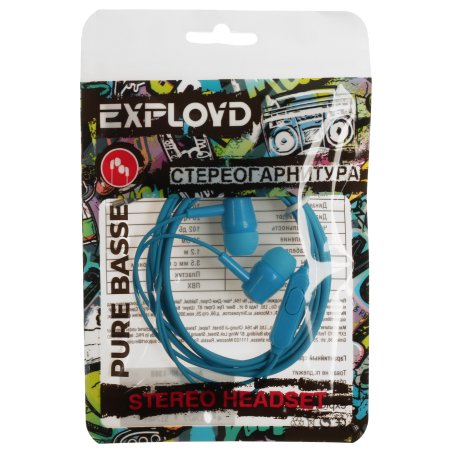 Наушники проводные EXPLOYD (EX-HP-1464) Type-C/белый/1.2М