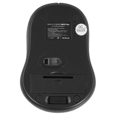 Мышь беспроводная Dialog Pointer MROP-05U черный, 1600 dpi, радиоканал, USB, кнопки - 4