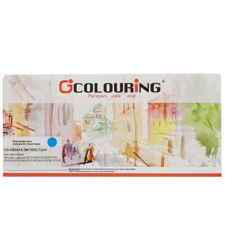 Картридж лазерный Colouring CG-CB541A/716 Голубой (1400 стр.) для принтеров HP Color LaserJet CP1210/CP1215/CP1510/CP1518/CM1300/1312/Canon Color Shot LBP 5050/5970/5975/MF-8030/8040/8050