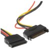 Удлинитель кабеля питания SATA Cablexpert CC-SATAMF-01, 15pin(M)/15pin(F), 30см