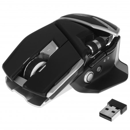 Мышь беспроводная/проводная Mad Catz R.A.T. DWS черный, 16000 dpi, радиоканал, Bluetooth, USB, кнопки - 14