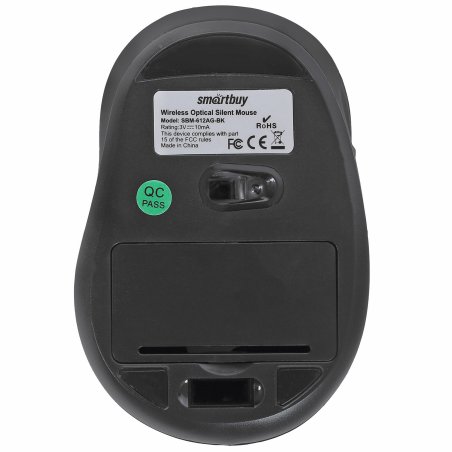 Мышь беспроводная беззвучная Smartbuy 612AG синяя, Blue LED SBM-612AG-BK