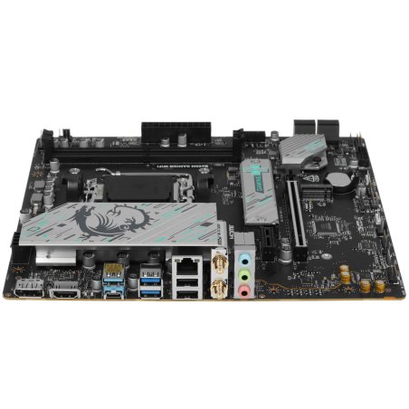 Материнская плата MSI B650M GAMING WIFI, AM5, AMD B650, 2xDDR5, 4xSATA, 2xM.2, 1xPCIe 4.0 x16, 1xPCIe 3.0 x1, 1xDP, 1xHDMI, 1x2.5Gb LAN, Wi-Fi 6E, Bluetooth 5.3, 1xUSB-C 5Gbps, 3xUSB-A 5Gbps, 2xUSB-A 2.0, 1xS/PDIF, 5x3.5 мм, 7.1, mATX