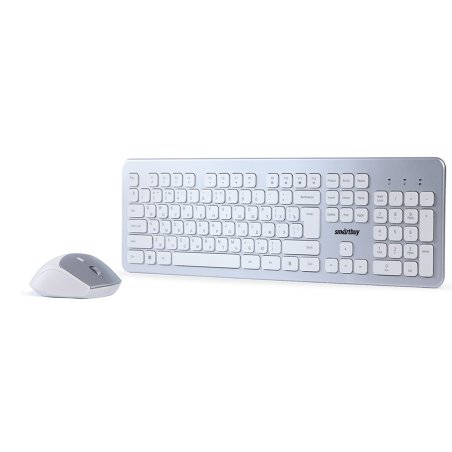 Комплект клавиатура+мышь Smartbuy (SBC-233616AG-SW) 233616AG серебристо-белый