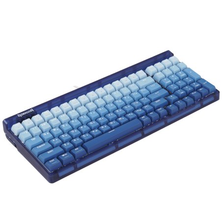 Клавиатура беспроводная Redragon Garen Pro RU RGb, бел/син, градиент,BT+2.4