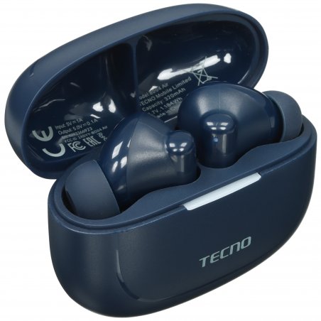 Наушники TWS Tecno Buds 4 Air черный, внутриканальные, Bluetooth, до 6 ч