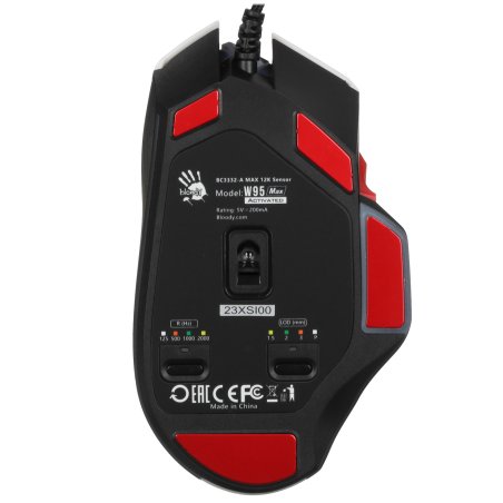 Мышь A4Tech Bloody W95 Max Sports синий/белый оптическая (12000dpi) USB (10but)