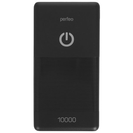 Портативный аккумулятор Perfeo 10000 mah + Micro usb /In Micro usb /Out USB 1 А, 2.1A/ черный (PF_B4296)