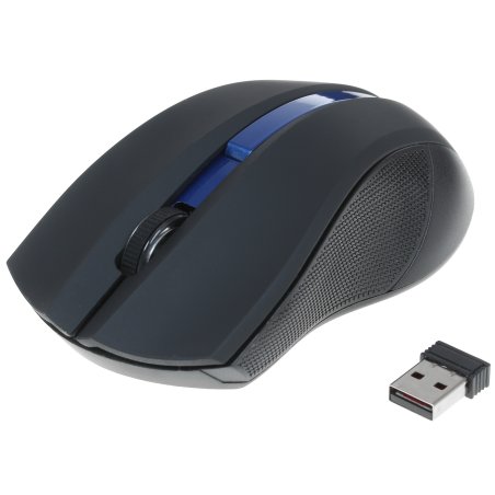 Мышь беспроводная Oklick 615MW черный, 1000 dpi, радиоканал, USB, кнопки - 3