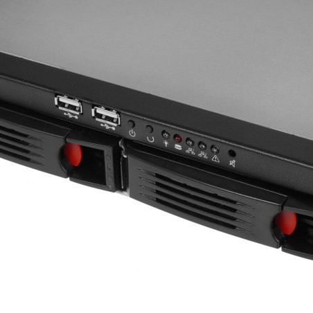 Серверный корпус ExeGate Pro 1U660-HS04 (RM 19", высота 1U, глубина 660, без БП, 4xHotSwap, USB)