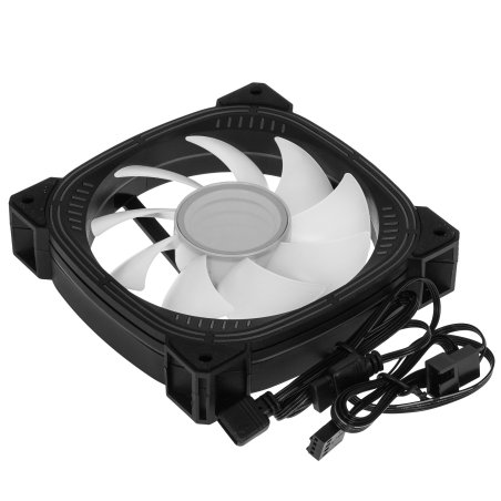 Вентилятор для корпуса Formula Nulight 12WH ARPW ARGb белый, 120 мм, 1500 об/мин, 25.34 дБ, 4 pin