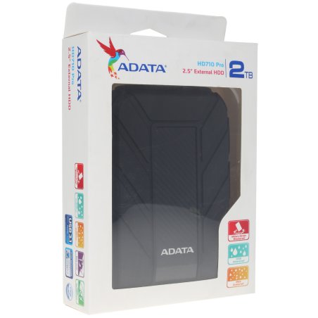 Внешний HDD 2.5" ADATA HD710P, 2TB, USB 3.2 Gen 1 Type-A, 5400 rpm, черный