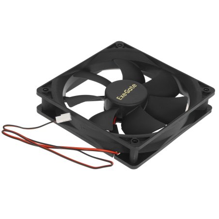 Вентилятор для корпуса ExeGate ExtraPower EP12025S2P черный, 120 мм, 1800 об/мин, 28 дБ, 2 pin