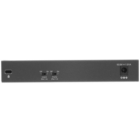 Коммутатор TP-Link 4-port 10/100Mbps Unmanaged PoE+ Switch with 2 10/100Mbps uplink ports, meta case, desktop mount, 4 802.3af/at compliant PoE+ port, 2 10/100Mbps uplink ports, DIP switches for Extend mode, Isolation mode and Priority mode, up to 250m Po