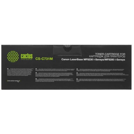 Картридж лазерный Cactus CS-C731M пурпурный (1800 стр.) для Canon LaserBase MF8230 i-Sensys/MF8280 i-Sensys