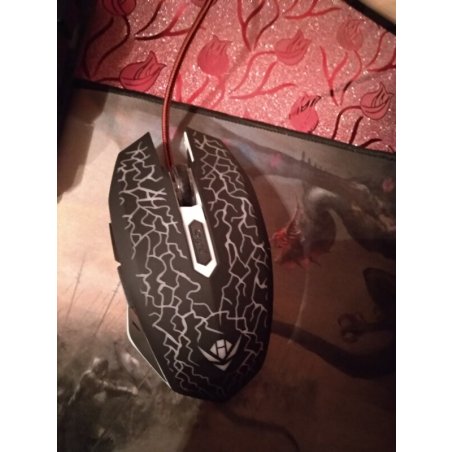 Мышь проводная Nakatomi MOG-15U черный, 2400 dpi, USB, кнопки - 6